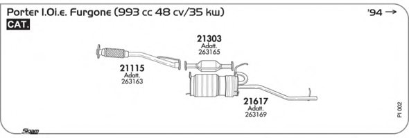 SIGAM PI002 Exhaust System